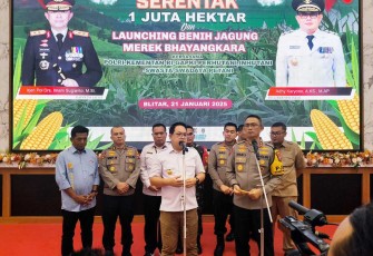 Polda Jatim mendapatkan apresiasi Kementan RI di Blitar, Selasa (21/1)
