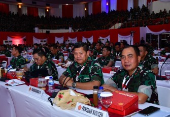 Pangkoarmada III Laksda TNI Hersan saat mengikuti Rapim TNI 2025 di Cilangkap, Jakarta, Jum'at (31/1)