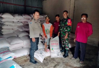 Penyaluran pupuk subsidi di wilayah desa binaan 