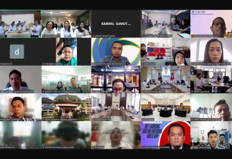 Kanwil Kementerian HAM Sumut Mengikuti Arahan Sekjen Tentang Pedoman Penting.