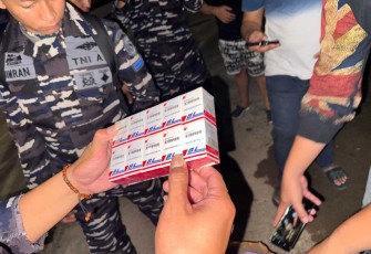 Barang selundupan yang digagalkan personel Lanal Balikpapan 