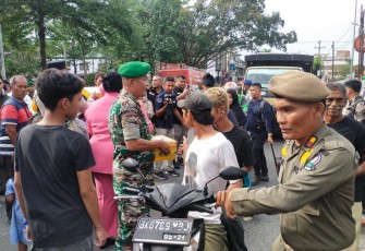 Kegiatan Pengecekan Pos PAM Danramil 0304-6/Lubuk Pakam Dampingi Forkopimda 