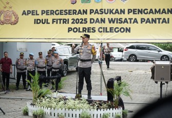 Polda Banten Gelar Apel Pengamanan Jalur Wisata Anyer 