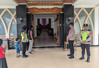 Polsek Belitang III Laksanakan Pengamanan Jumat Agung