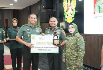 Program TNI Manunggal Membangun Desa (TMMD) menjadi wujud nyata sinergi antara TNI