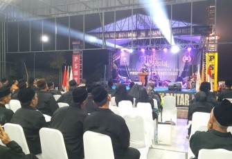 Suasana Halal bi Halal PSHT di Kabupaten Blitar (Foto : Faisal NR / Klikwarta.com)