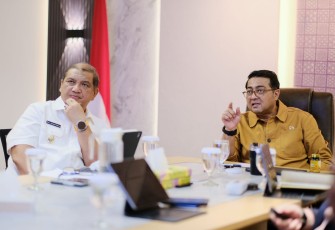 Menekraf Teuku Riefky Harsya bersama Bupati Aceh Tamiang di Jakarta 