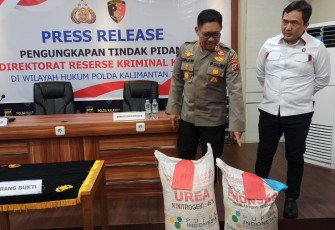 Ditreskrimsus Polda Kalteng Berhasil Ungkap Penyalahgunaan Pupuk Bersubsidi Capai 8 Ton di Palangka Raya