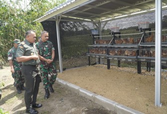 Dandim Madiun Dampingi Kunjungan Danrem 081/DSJ Dalam Rangka Peninjauan Ketahanan Pangan Terpadu