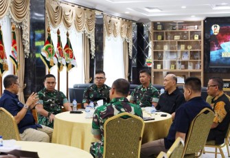 Pangdam I/BB Mayjen TNI Rio Firdianto Terima Kunjungan Silaturahmi.