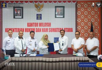 Kakanwil Kemenkum Sumut Pimpin Rapat Harmonisasi.