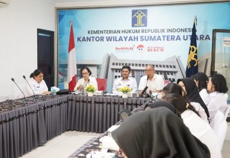 Kemenkum Sumut Saat Melakukan Kegiatan Pelatihan Paralegal Tahap II