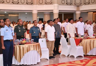 Tampak Kasdam I/BB Hadiri Rapat Koordinasi.