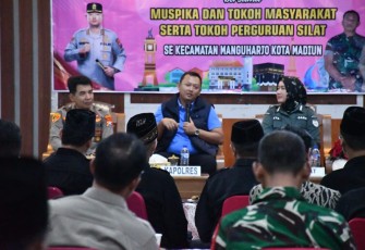 Silaturahmi Kapolres Madiun Kota dengan Tokoh Pencak Silat Jalin Kerja Sama