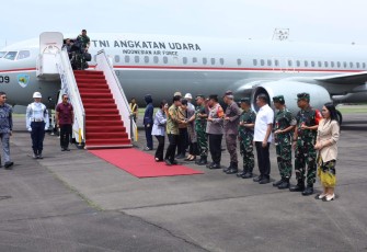 Pangdam I/BB Mayjen TNI Rio Firdianto Sambut Kedatangan Wapres RI