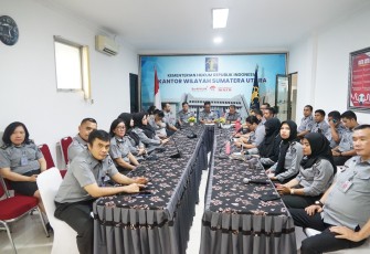 Jajaran Kantor Kemenkum Sumut Saat Gelar Kegiatan.