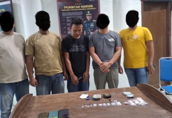 Penangkapan diduga pengedar narkoba jenis sabu