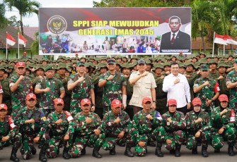Panglima Divif 2 Kostrad Bersama Menhan RI Tinjau Latihan SPPI di Dodikjur Rindam V/Brawijaya