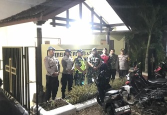 Pengamanan gereja di wilayah desa binaan 