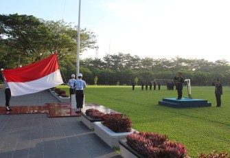 Dankosek I Marsma TNI Imam Subekti, S,T,. M.IR Pimpin Upacara Hari Lahir Pancasila ke-80 Tahun 2025.
