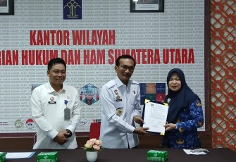 Kakanwil Kemenkumham Sumut Gelar Rapat Harmonisasi.