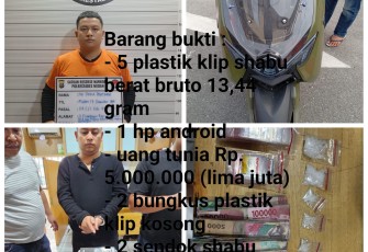 Diduga Pelaku Pengedar Sabu.