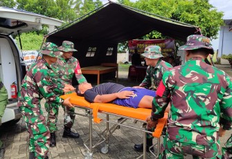 Kodim Tulungagung Latih Kesiapan Hadapi Banjir dan Tanah Longsor