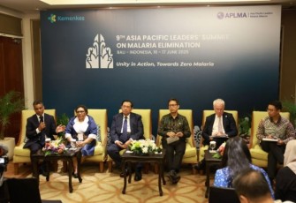 Menkes Budi Gunadi Sadikin saat konferensi pers APLMA di Bali, Selasa (17/6)