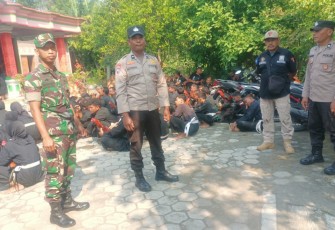 Pengamanan PSHT di wilayah desa binaan 