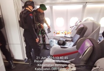 TNI Pastikan Keamanan Ancaman Bom di Saudia Arabia Airlines SV5688