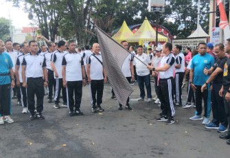 Polres Bitung Gelar Olahraga Bersama 