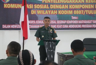 Kodim Tulungagung Gelar Komsos Dengan Komponen Masyarakat