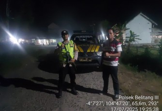 Polsek Belitang III Gelar Patroli Huting