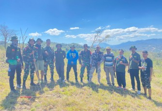 Survey Patok Batas oleh Satgas Pamtas RI-RDTL di Kecamatan Nino