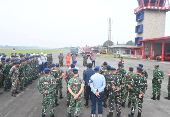 Lanud Soewondo Gelar Latihan Emergency Response Plan