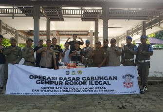 Bea Cukai Banda Aceh Gempur Peredaran Rokok Ilegal di Aceh