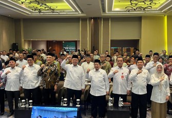 Rapat Koordinasi Nasional (Rakornas) Badan Wakaf Indonesia (BWI) Tahun 2025 bertema “Gerakan Indonesia Berwakaf: Meneguhkan Asta Cita Menuju Indonesia Emas” di Hotel Pullman Jakarta pada Rabu, 6 Agustus 2025