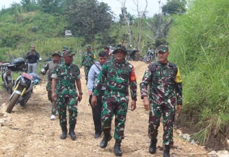 Kunjungan tim Wasev meninjau pelaksanaan TMMD ke-125 Kodim 1419/Enrekang 