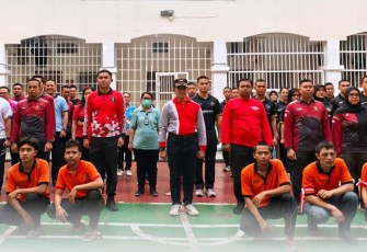 Semarak lomba kemerdekaan Rutan Labuhan Deli, Rabu (13/8)
