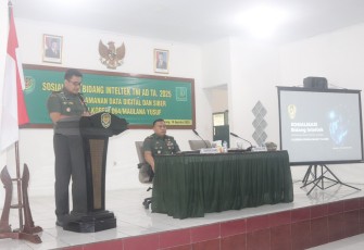 Korem 064/MY Gelar Sosialisasi Inteltek TNI AD 2025