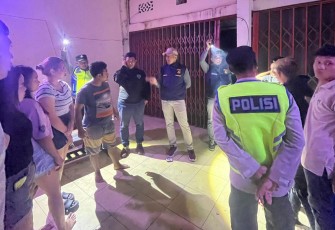 Polsek Belitang III Sambangi Tempat Hiburan Malam