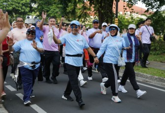 Kementerian Dalam Negeri (Kemendagri) menggelar puncak acara Hari Ulang Tahun (HUT) ke-80 di Taman Mini Indonesia Indah (TMII), Jakarta, Minggu (24/8/2025)