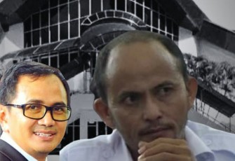 Foto Anggota DPRD Kota Bitung, Ramlan Irfan dan Perwakilan Masyarakat Julius Rolly Hengkengbala