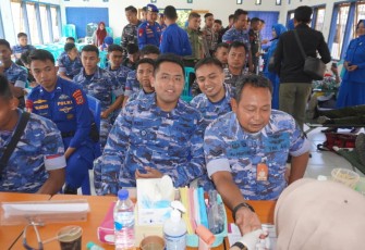 Lanud Haluoleo Gelar Donor Darah Bakti Teritorial Prima