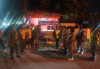 Patroli malam di wilayah binaan