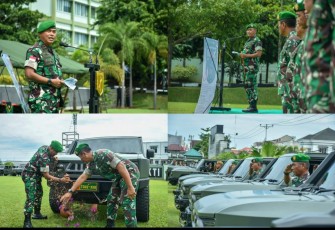 Kegiatan upacara penyerahan Jeel Maung Karya Anak Bangsa yang di pimpin Pangdam XIII Merdeka