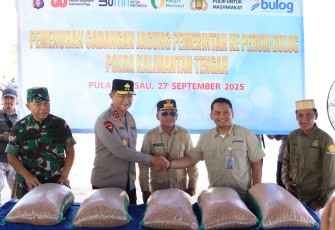 Polda Kalteng Distribusikan 25 Ton Cadangan Jagung ke Gudang Perum Bulog pada Panen Raya Kuartal III