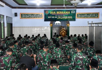 Doa bersama prajurit Kodim 0802/Ponorogo 