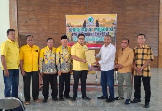 Persiapan Musda XI DPD Partai Golkar Kabupaten Karanganyar, di Gedung Golkar Karanganyar, Jumat (17/10/2025)