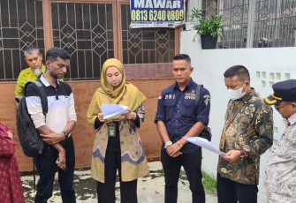 ‎Peletakan Sita Jaminan Pengadilan Negeri Medan, Kamis (23/10)